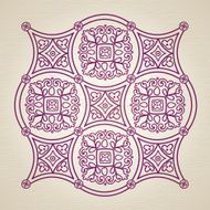 Ornamental lace pattern in Eastern style N3