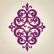Vector baroque ornament in Victorian style N28