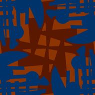 Brown and Blue Abstract Triangles