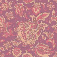 folkloric flowers seamless pattern