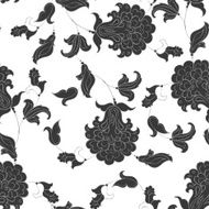 ethnic flowers seamless pattern floral vector background