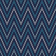 Chevron Fair Isle Pattern Seamless Knitting Ornament