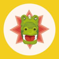 animal crocodile cartoon theme elements