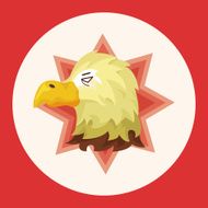 animal eagle cartoon theme elements
