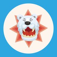 animal polar bear cartoon theme elements