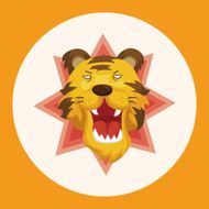 animal tiger cartoon theme elements N2