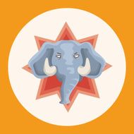 animal elephant cartoon theme elements N2
