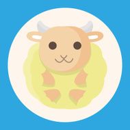 animal sheep cartoon theme elements