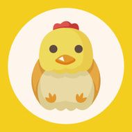 animal chicken cartoon theme elements