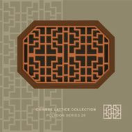 Chinese window tracery polygon frame 29 cross square