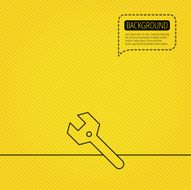 Wrench key icon Repair tool sign N3