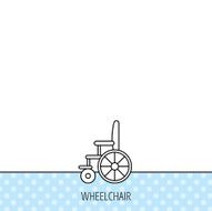 Wheelchair icon Disabled traffic sign N4
