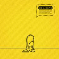 Vacuum cleaner icon Housework device sign N8