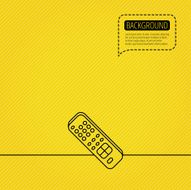 Remote control icon TV channels sign N6
