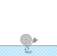 Target with arrow icon Dart aim sign N13