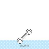 Spanner tool icon Repairing service sign N3