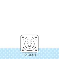 USA socket icon Electricity power adapter N3