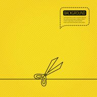 Gardening scissors icon Secateurs tool sign