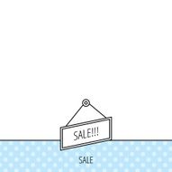 Sale icon Advertising banner tag sign N8