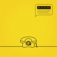 Retro phone icon Old telephone sign N4