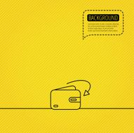 Receive money icon Cash wallet sign N4