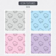 Rain icon Water drops and cloud sign N2