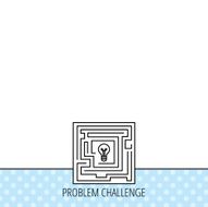 Labyrinth icon Problem challenge sign N7