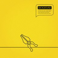 Pliers icon Repairing fix tool sign N7