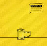 Retro photo icon Camera roll sign N3