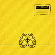 Neurology icon Human brain sign