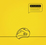 Motorcycle helmet icon Biking sport sign N4