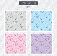 Love hearts icon Lovers sign N2