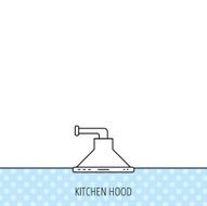 Kitchen hood icon Kitchenware equipment sign N4