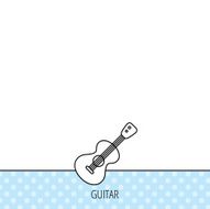Guitar icon Musical instrument sign N3