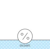 Discount percent icon Sale sign N6