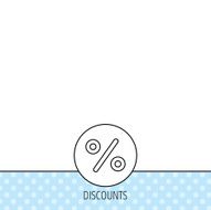 Discount percent icon Sale sign N7