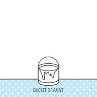 Bucket of paint icon Painting box sign N3
