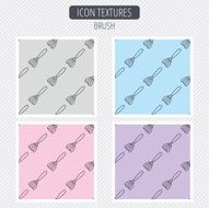 Brush icon Paintbrush tool sign N12