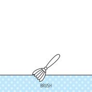 Brush icon Paintbrush tool sign N13