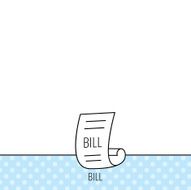 Bill icon Pay document sign N6