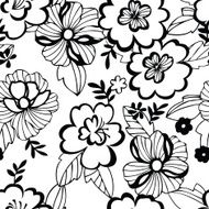 Seamless pattern with floral ornament - Illustration N14