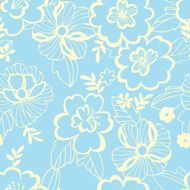 Seamless pattern with floral ornament - Illustration N15