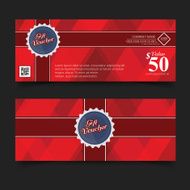 Gift Voucher Premier Color Ribbons and red bow