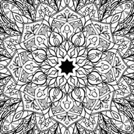 Seamless backdrop with ornaments
