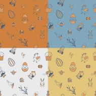 Easter Seamless Pattern N25
