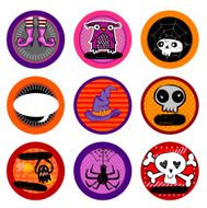 Hallooween Vector drink coasters N6