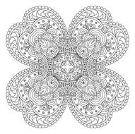 Black And White Mandala N8