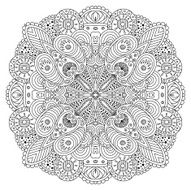 Black And White Mandala N9