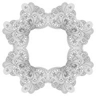 Decorative frame on white background N3