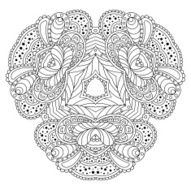 Black And White Mandala N12